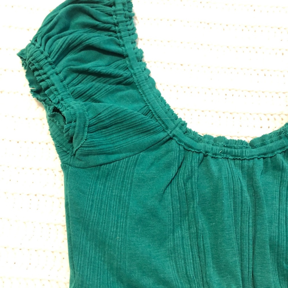 Free People Brighter Days Crop Short Sleeve Top M - Picture 5 of 13